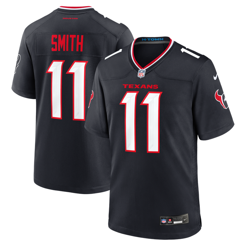 Houston Texans Tremon Smith Navy jersey – view 1