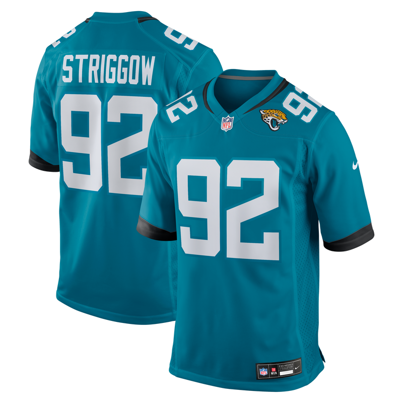 Jacksonville Jaguars Danny Striggow Teal jersey – view 1