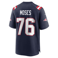 New England Patriots Morgan Moses Navy jersey – view 4