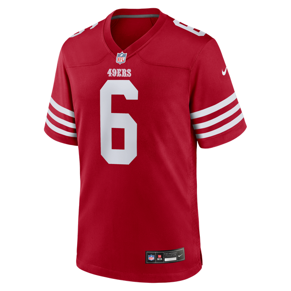 San Francisco 49ers Malik Mustapha Nike Scarlet Game Jersey