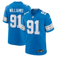 Detroit Lions Tyleik Williams Blue jersey – view 1