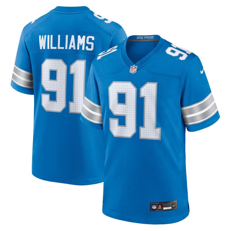 Detroit Lions Tyleik Williams Blue jersey – view 1