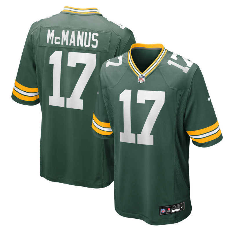 Green Bay Packers Brandon McManus Green jersey – view 1