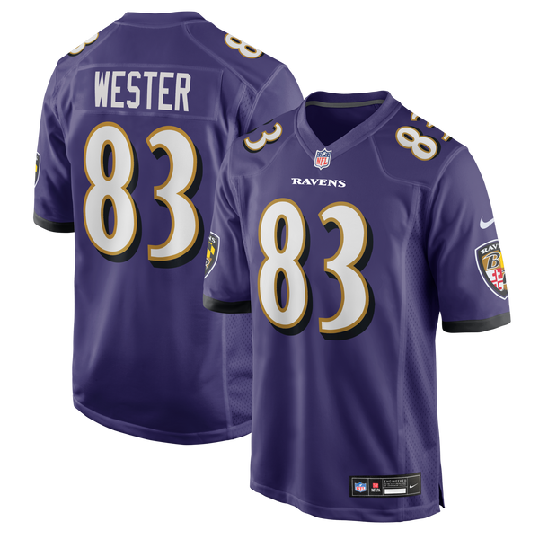 Baltimore Ravens LaJohntay Wester Nike Purple Team Game Jersey