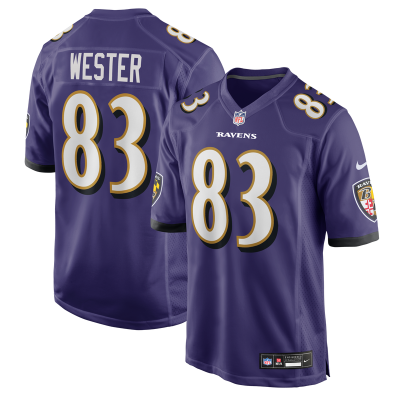 Baltimore Ravens LaJohntay Wester Purple jersey – view 1