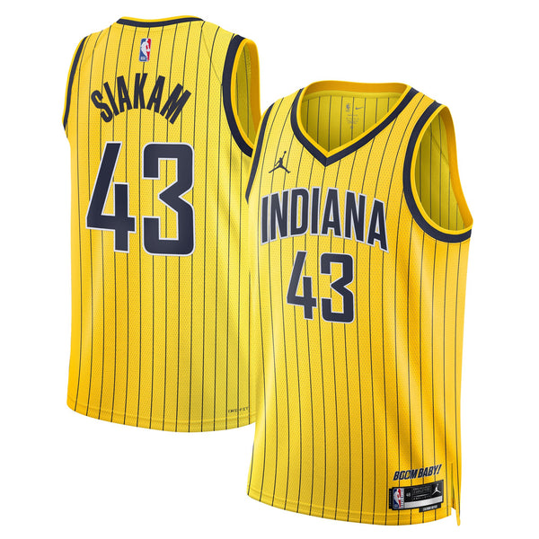 Indiana Pacers Jordan Brand Replica Statement Edition Swingman Jersey - Gold - Pascal Siakam -