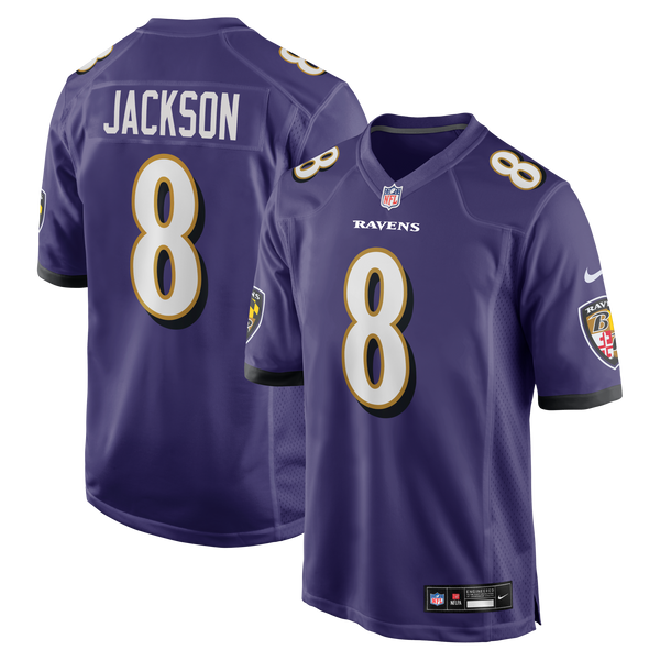 Baltimore Ravens Lamar Jackson Nike Purple Game Jersey