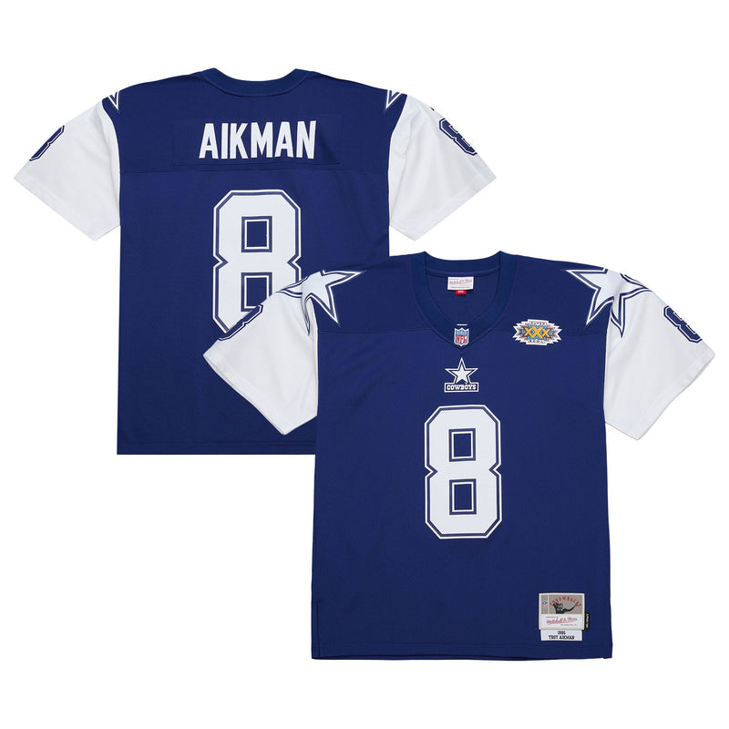 Dallas Cowboys Troy Aikman Navy jersey – view 1