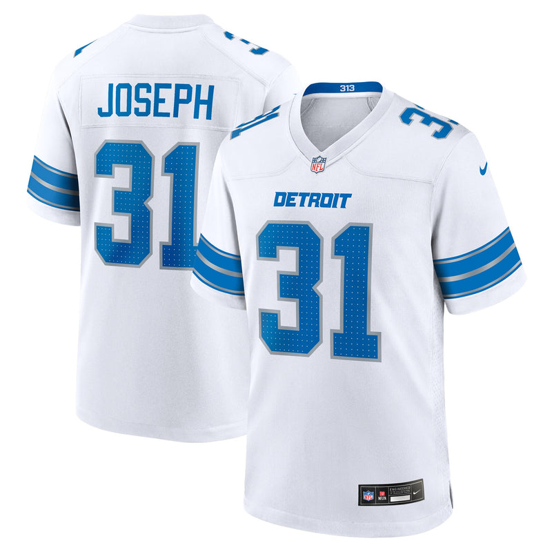 Detroit Lions Kerby Joseph White jersey – view 1