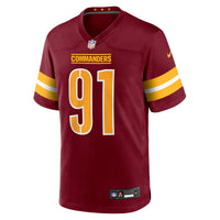 Washington Commanders Deatrich Wise Jr. Burgundy jersey – view 3