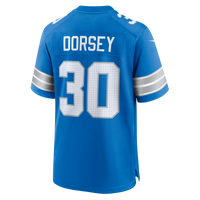 Detroit Lions Khalil Dorsey Blue jersey – view 3