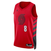 Portland Trail Blazers Jordan Brand Statement Edition Swingman Jersey - Red - Deni Avdija -