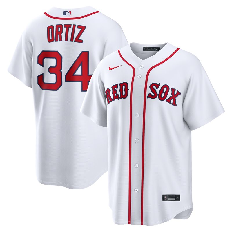 Boston Red Sox David Ortiz Nike White Replica Jersey