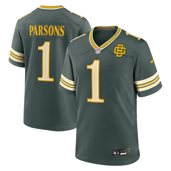 Green Bay Packers Micah Parsons Nike Green 2026 Rivalries Collection Game Jersey