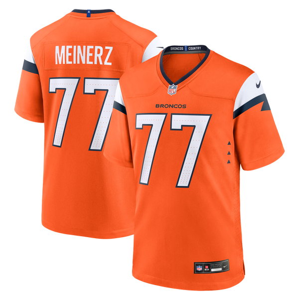 Denver Broncos Quinn Meinerz Nike Orange Team Game Jersey