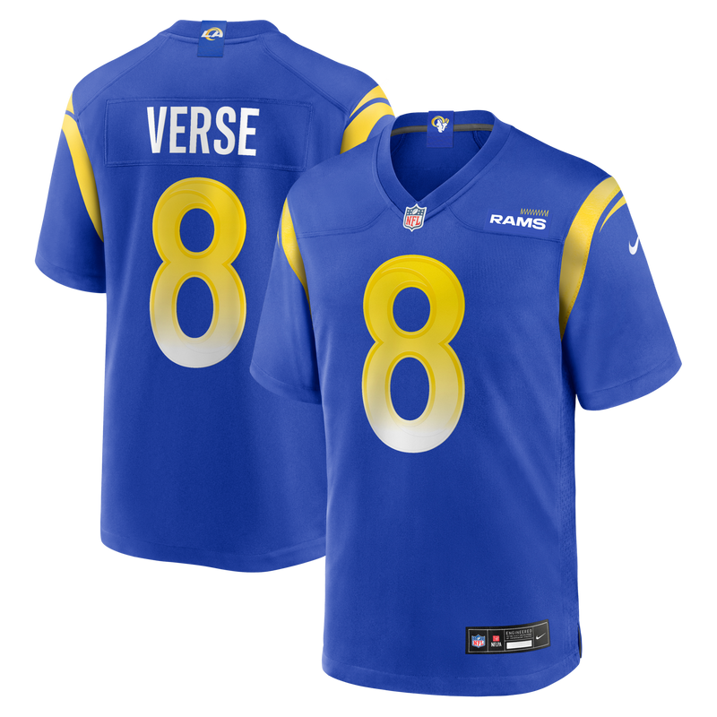 Los Angeles Rams Jared Verse Royal jersey – view 1
