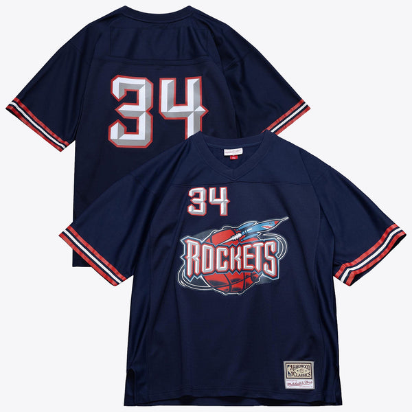 Houston Rockets Mitchell & Ness Hakeem Olajuwon Audible Fashion Jersey - Blue