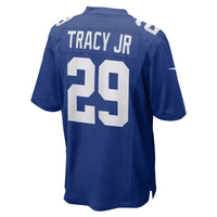 New York Giants Tyrone Tracy Jr. Royal jersey – view 4