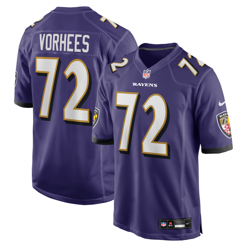 Baltimore Ravens Andrew Vorhees Purple jersey – view 1