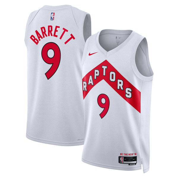 Toronto Raptors Nike Association Edition Swingman Jersey - White - RJ Barrett -