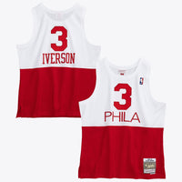 Philadelphia 76ers Mitchell & Ness Allen Iverson 2003 Swingman Authentic Jersey - White/Red