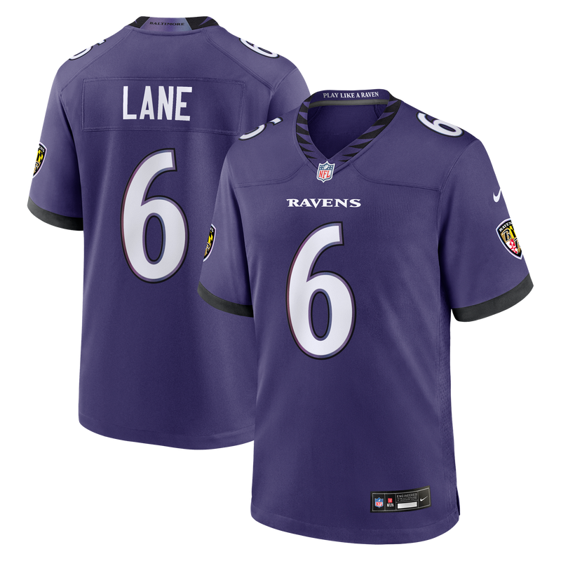 Baltimore Ravens Ja'Kobi Lane Nike Purple Team Game Jersey