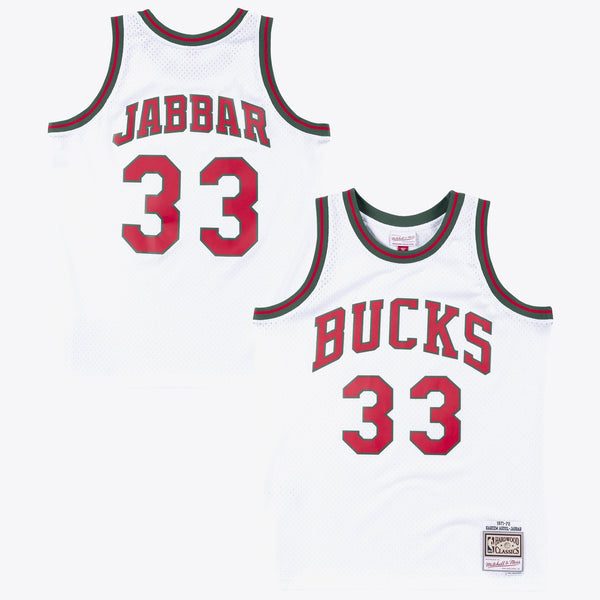 Milwaukee Bucks Mitchell & Ness Kareem Abdul-Jabbar 1971 Swingman Authentic Jersey - White