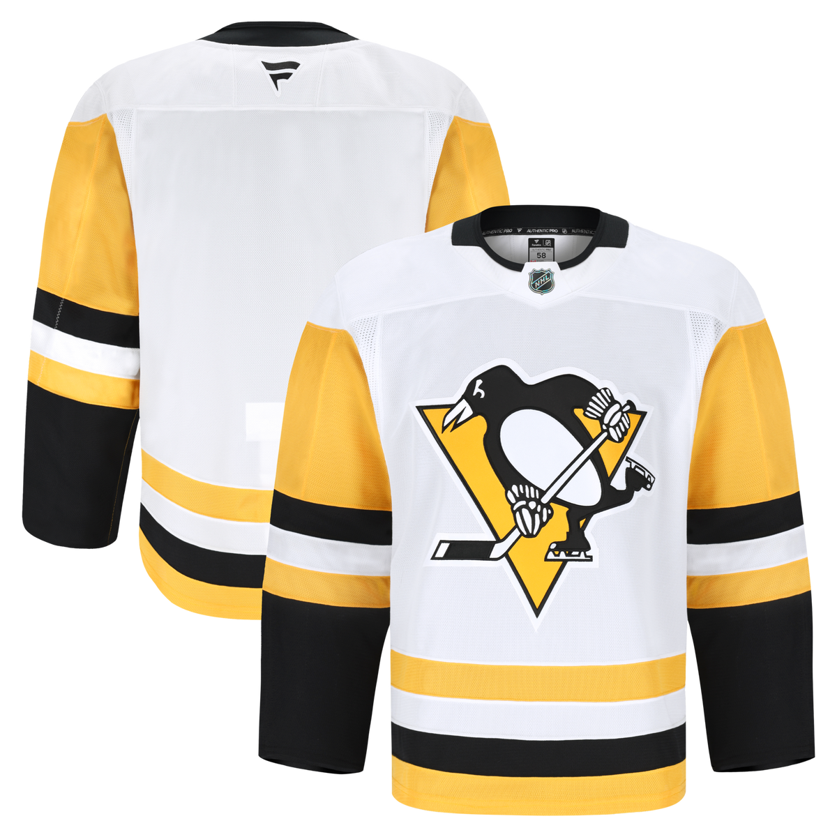 Pittsburgh Penguins Fanatics White Away Authentic Pro Jersey