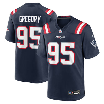 New England Patriots Eric Gregory Nike Navy Team Game Jersey