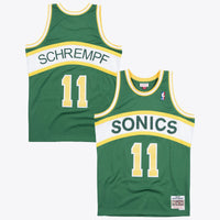 Seattle Supersonics Mitchell & Ness 94-95 Swingman Authentic Jersey Detlef Schrempf - Dark Green
