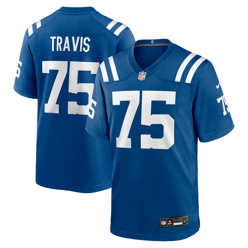 Indianapolis Colts Jalen Travis Royal jersey – view 1