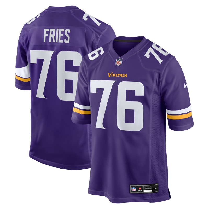 Minnesota Vikings Will Fries Purple jersey – view 1
