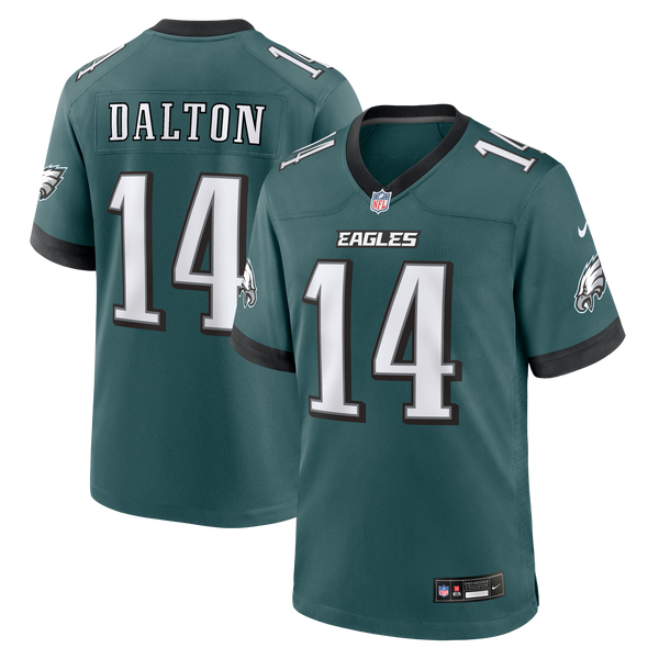 Philadelphia Eagles Andy Dalton Nike Midnight Green Team Game Jersey