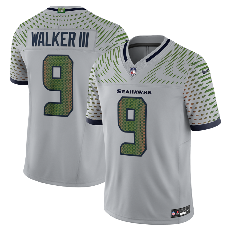 Seattle Seahawks Kenneth Walker III Gray jersey – view 1