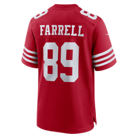 San Francisco 49ers Luke Farrell Scarlet jersey – view 3
