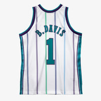 Charlotte Hornets Mitchell & Ness Baron Davis 1999 Swingman Authentic Jersey - White