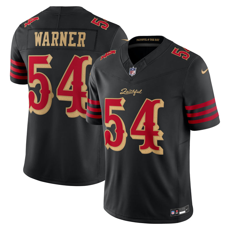 San Francisco 49ers Fred Warner Black jersey – view 1