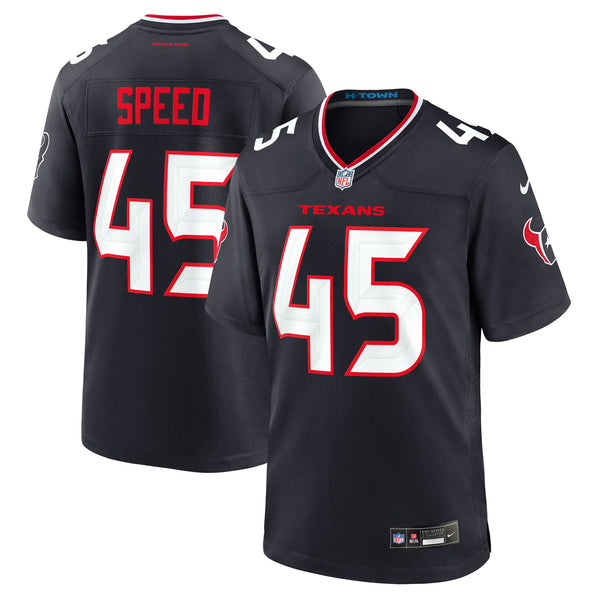Houston Texans E.J. Speed Nike Navy Team Game Jersey