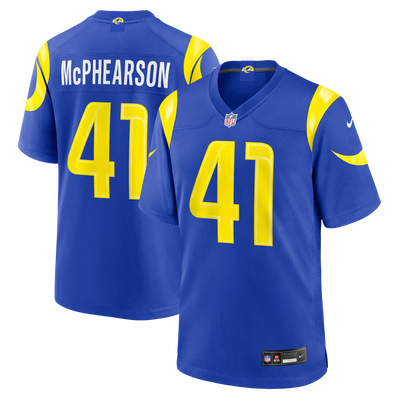 Los Angeles Rams Zech McPhearson Nike Royal Team Game Jersey