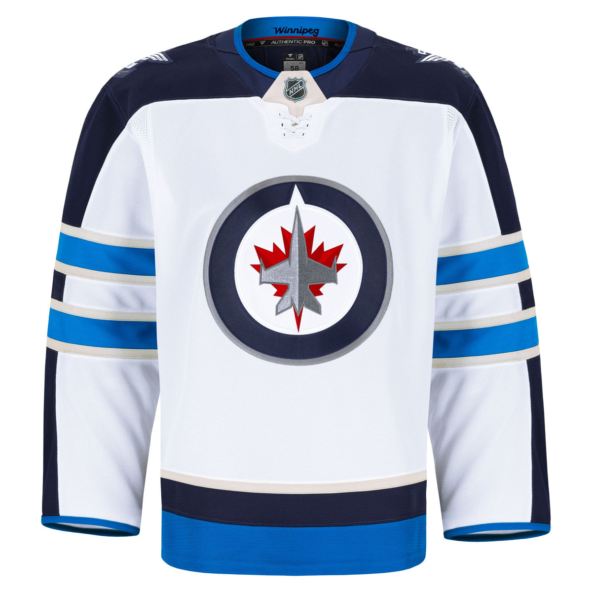 Winnipeg Jets Fanatics White Away Authentic Pro Jersey