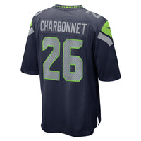 Seattle Seahawks Zach Charbonnet Navy jersey – view 4