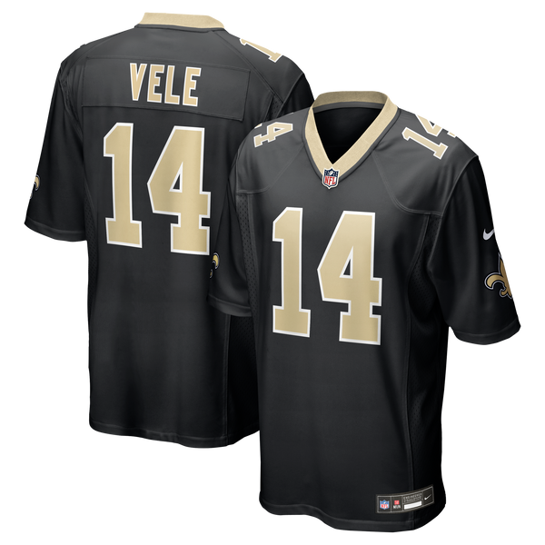 New Orleans Saints Devaughn Vele Nike Black Team Game Jersey