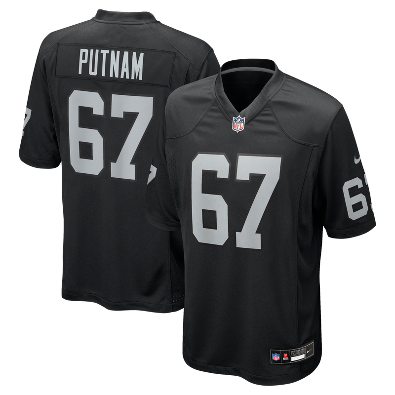 Las Vegas Raiders Will Putnam Black jersey – view 1