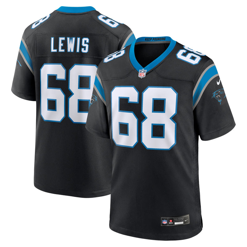 Carolina Panthers Damien Lewis Black jersey – view 1