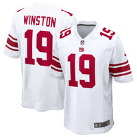 New York Giants Jameis Winston White jersey – view 1