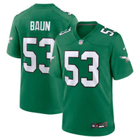 Philadelphia Eagles Zack Baun Kelly Green jersey – view 2