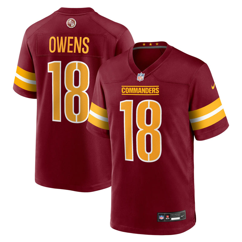 Washington Commanders Tyler Owens Burgundy jersey – view 1