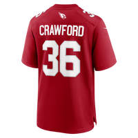 Arizona Cardinals Kitan Crawford Cardinal jersey – view 3