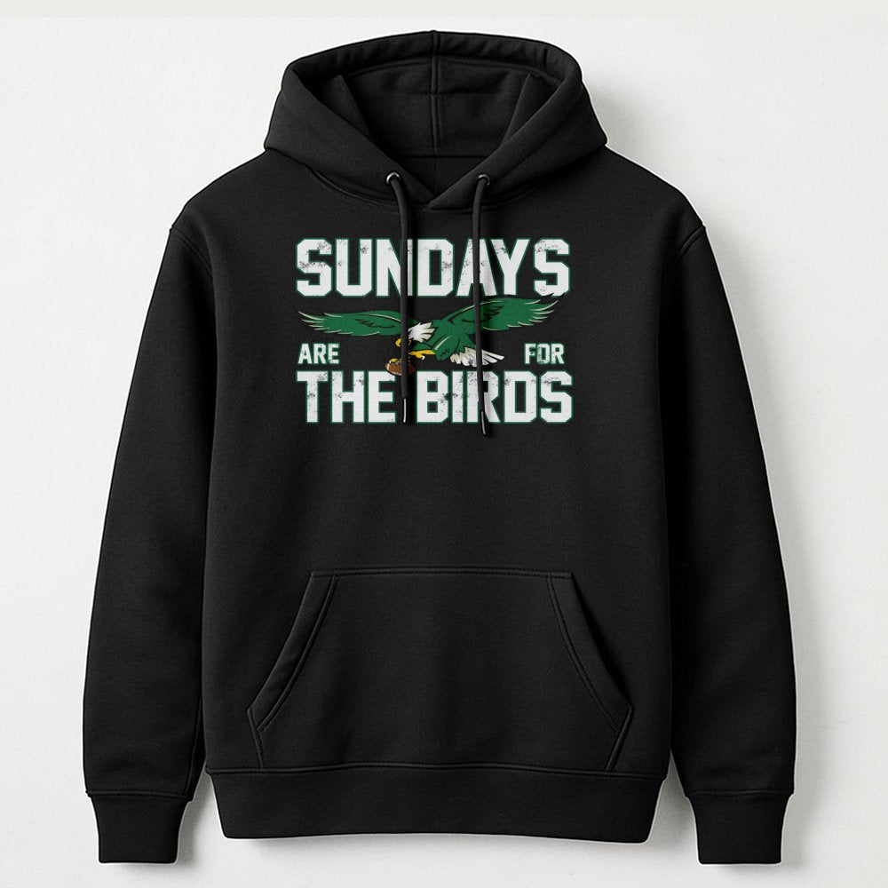 Philadelphia Football Hoodie | Sundays Are For The Birds Graphic | Premium Cotton Blend Unisex Sweatshirt | Gift for Philly S