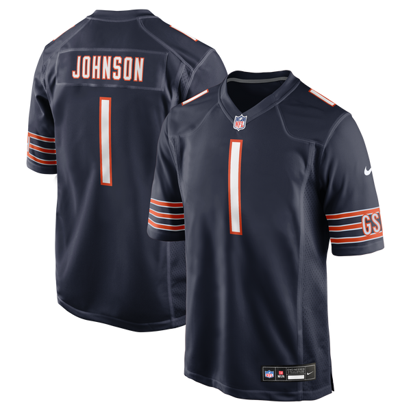 Chicago Bears Jaylon Johnson Nike Navy Game Jersey
